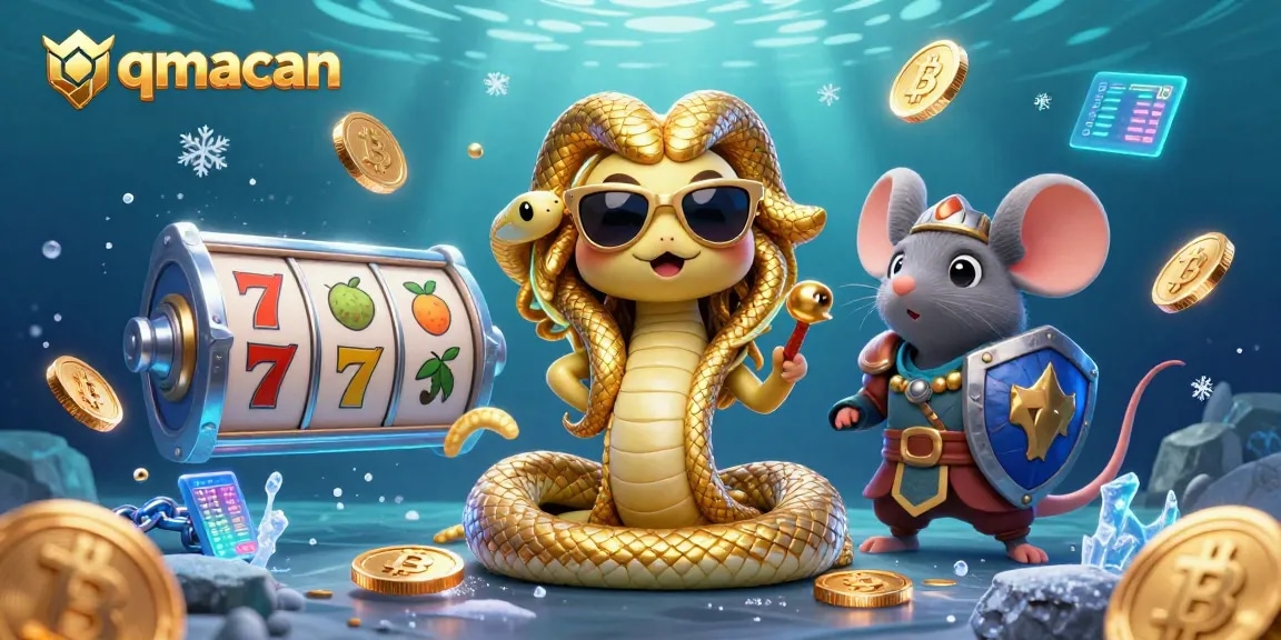 Engage in thrilling gameplay at qqmacan with Medusa and a warrior mouse featuring vibrant slot reels.