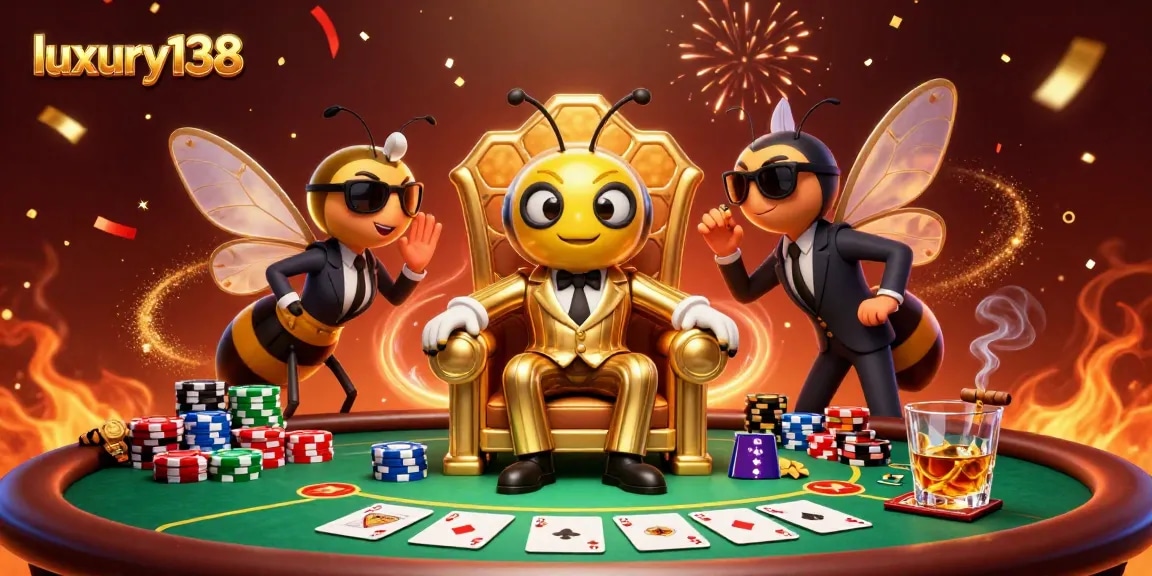 Experience luxury138 gaming with thrilling poker action and vibrant casino elements.