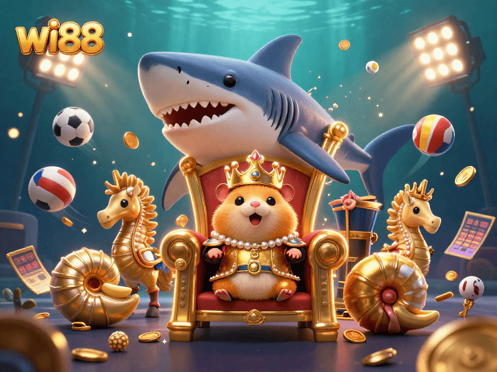 Experience thrilling wins at wi88 with vibrant casino elements and the golden hamster king.