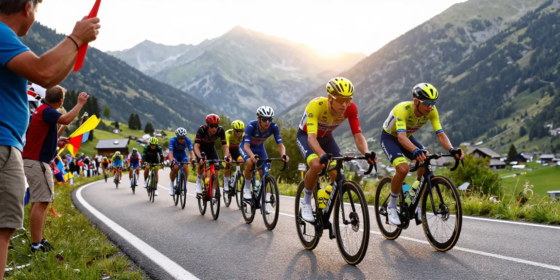 Scena di ciclismo italiano alla Vuelta a España 2026 con ciclista di elite in azione.