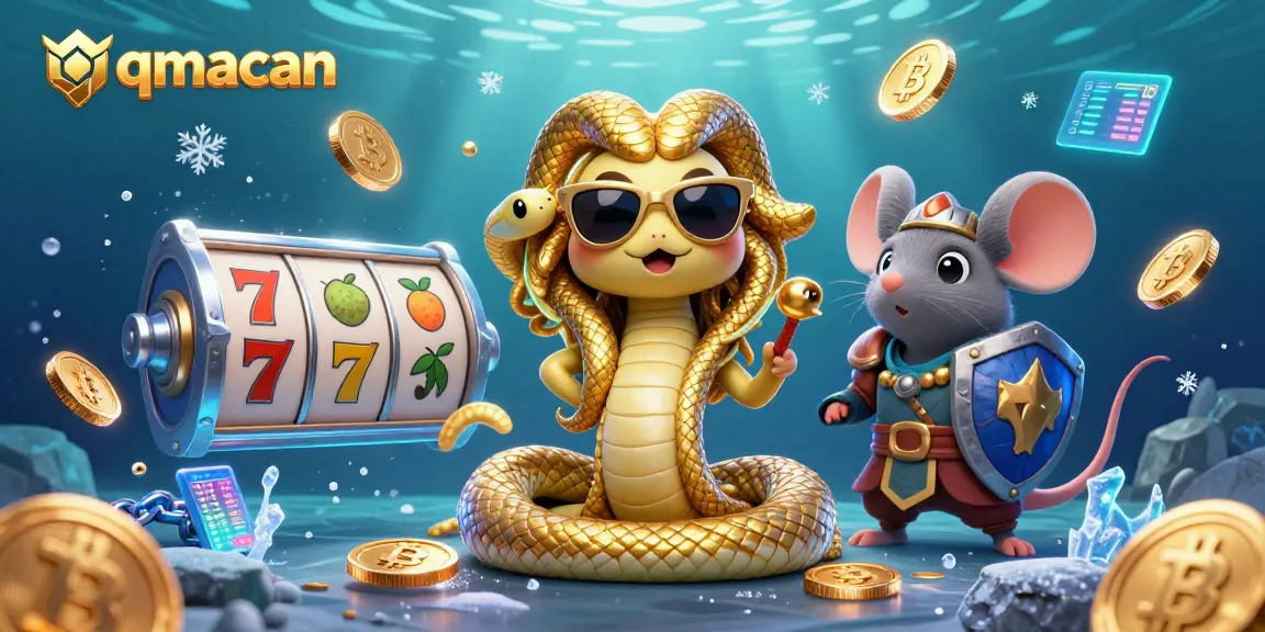 Engage in thrilling gameplay at qqmacan with Medusa and a warrior mouse featuring vibrant slot reels.