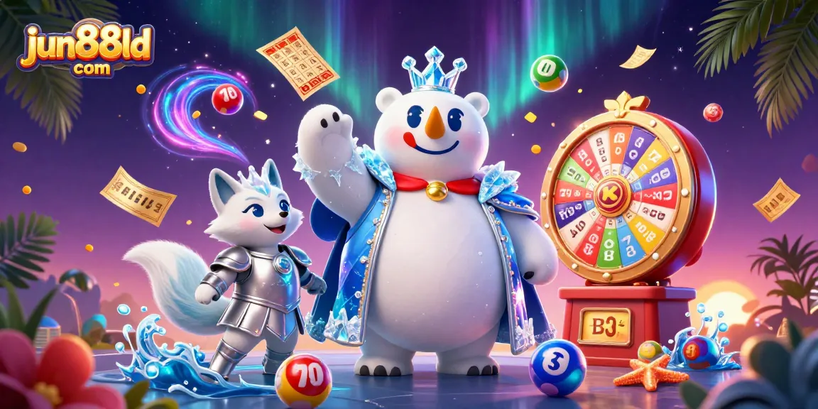 Experience thrilling gameplay at jun88ld com with colorful lottery elements, vibrant prizes, and enchanting characters.