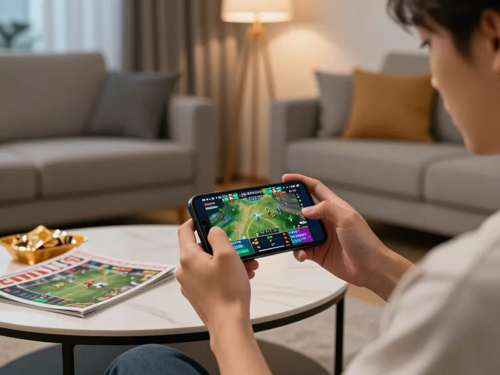 Engaging in sports betting through the FUN88 app, showcasing dynamic live game statistics.