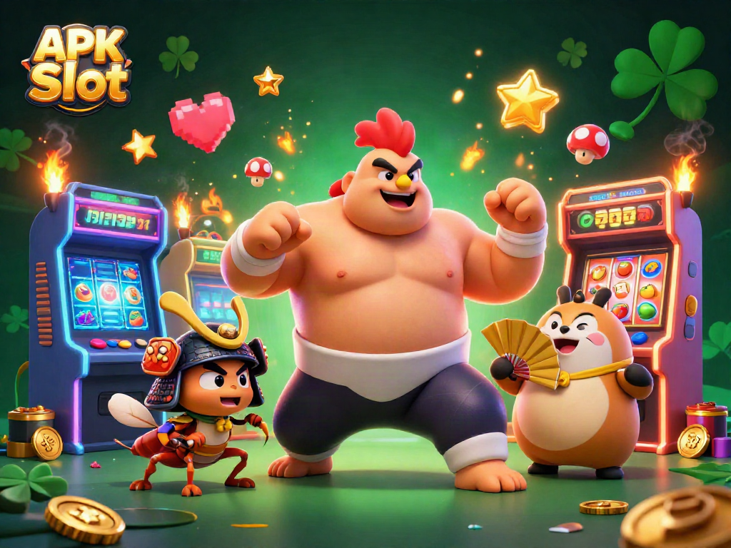 Spin the reels in APK Slot with vibrant characters and exhilarating designs for a thrilling gaming experience.