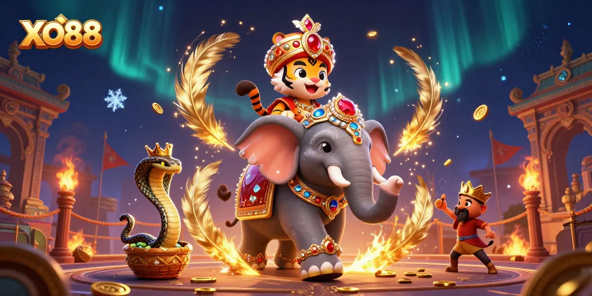 Experience thrilling action with XO88's vibrant casino scene featuring exotic characters.