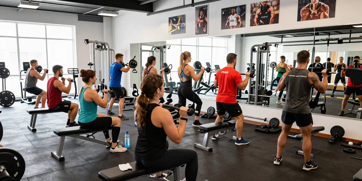 Steroide Boutique users engaged in dynamic fitness training, showcasing dedication and energy in a modern gym environment.