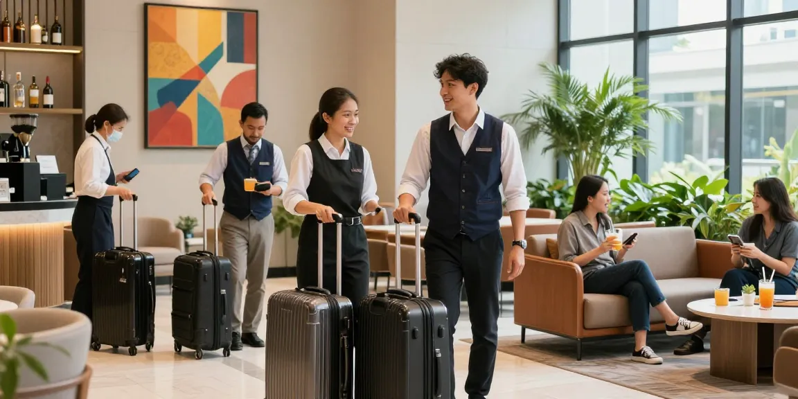 Check-in at ROKOK88 Hotel Jakarta Pusat, showcasing welcoming atmosphere and attentive staff.
