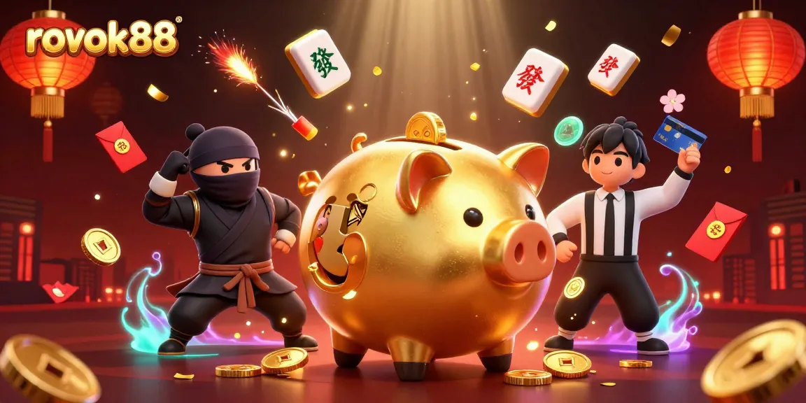 Experience the thrill of rokok88 with a vibrant gaming scene featuring dynamic characters and rich details.