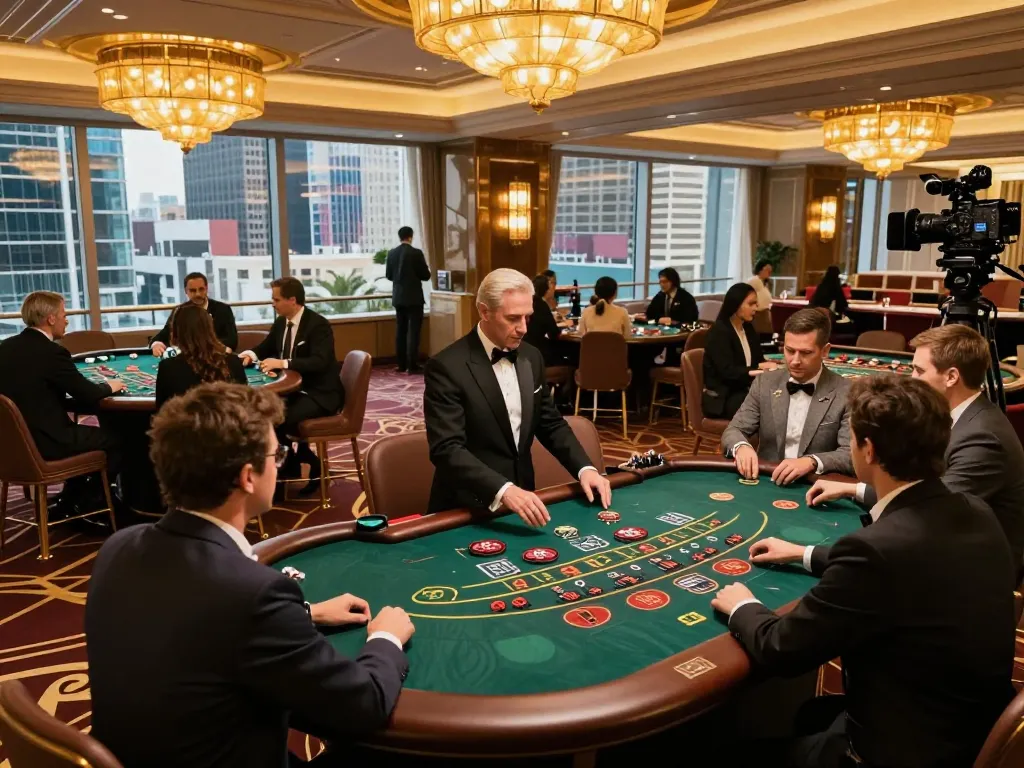 Experience thrilling blackjack action at lc888's luxurious casino floor.