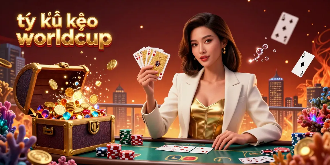 Bet on tỷ lệ kèo worldcup with an elegant Asian woman showcasing gambling strategies in a bustling casino setting.