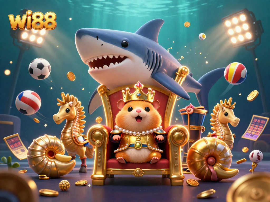 Experience thrilling wins at wi88 with vibrant casino elements and the golden hamster king.