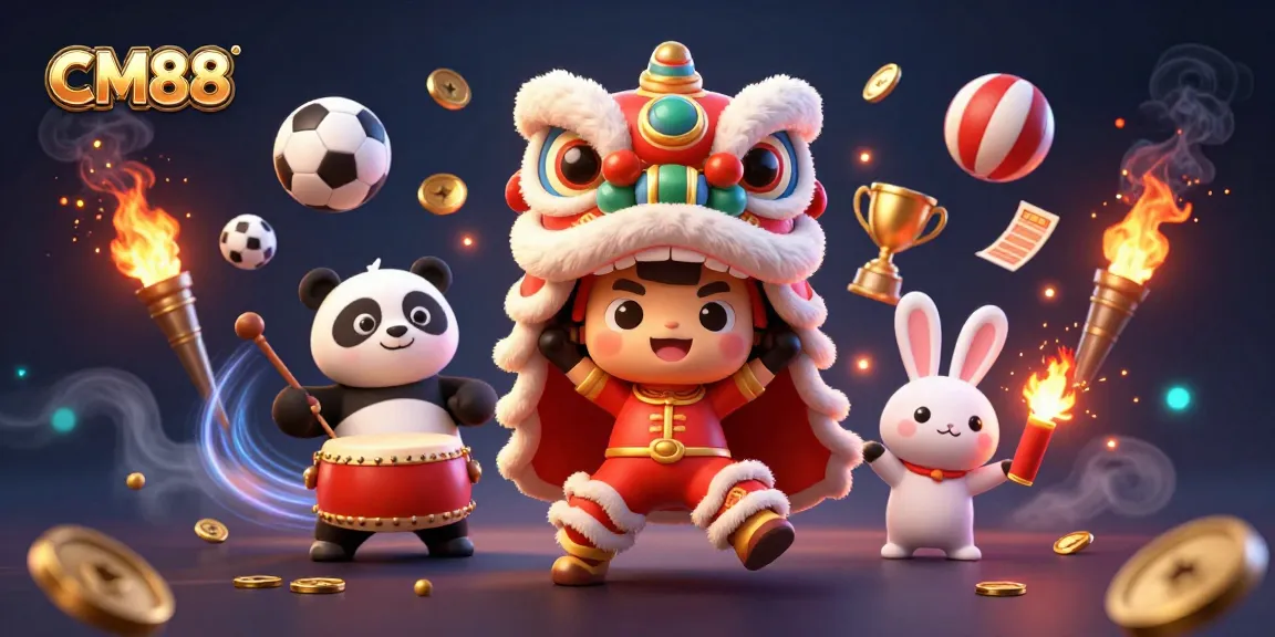 Experience the excitement of CM88 with a lively lion dance, sports elements, and dynamic visuals.