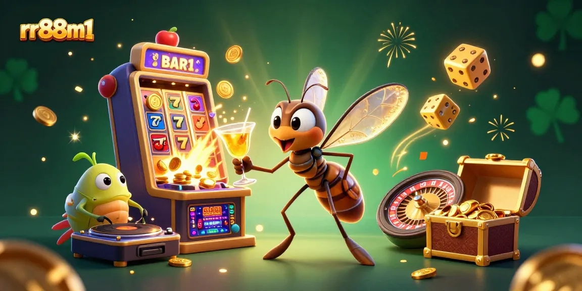 Experience thrilling casino excitement with rr88m1 featuring vibrant characters and dynamic casino game elements.