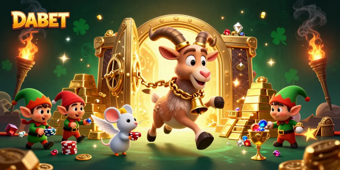 DABET offers immersive gaming with thrilling visuals of cartoon characters in a vibrant casino.