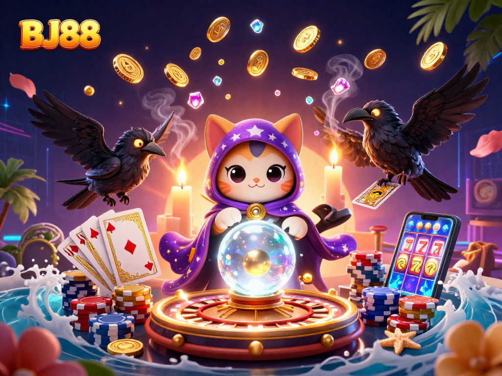 Experience thrilling moments at BJ88 casino with vibrant characters and dynamic game elements.