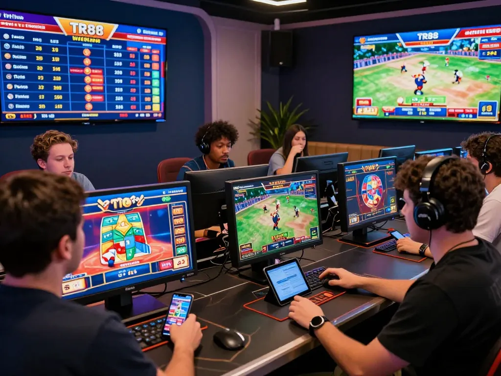 Exciting online gaming environment with players engaging on the TR88 platform, showcasing vibrant betting activities and immersive experience.