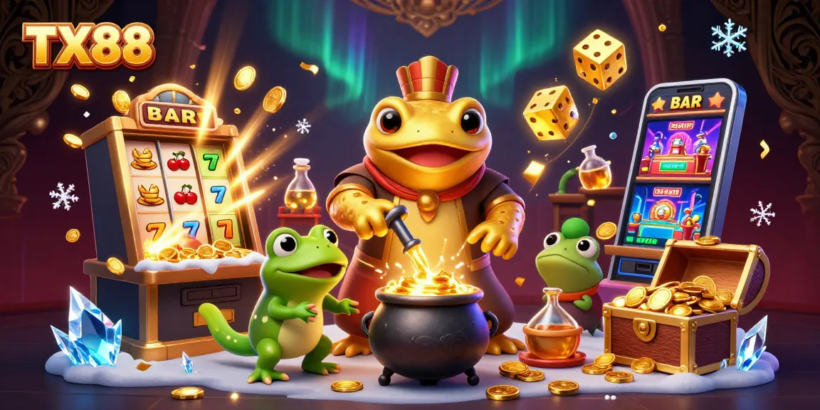 Experience casino magic with TX88 as a golden salamander transforms base metals into coins.