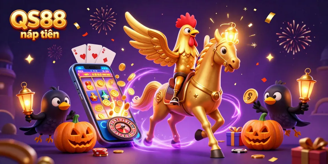 Experience the thrilling QS88 nạp tiền with vibrant gaming elements and a dynamic casino atmosphere.