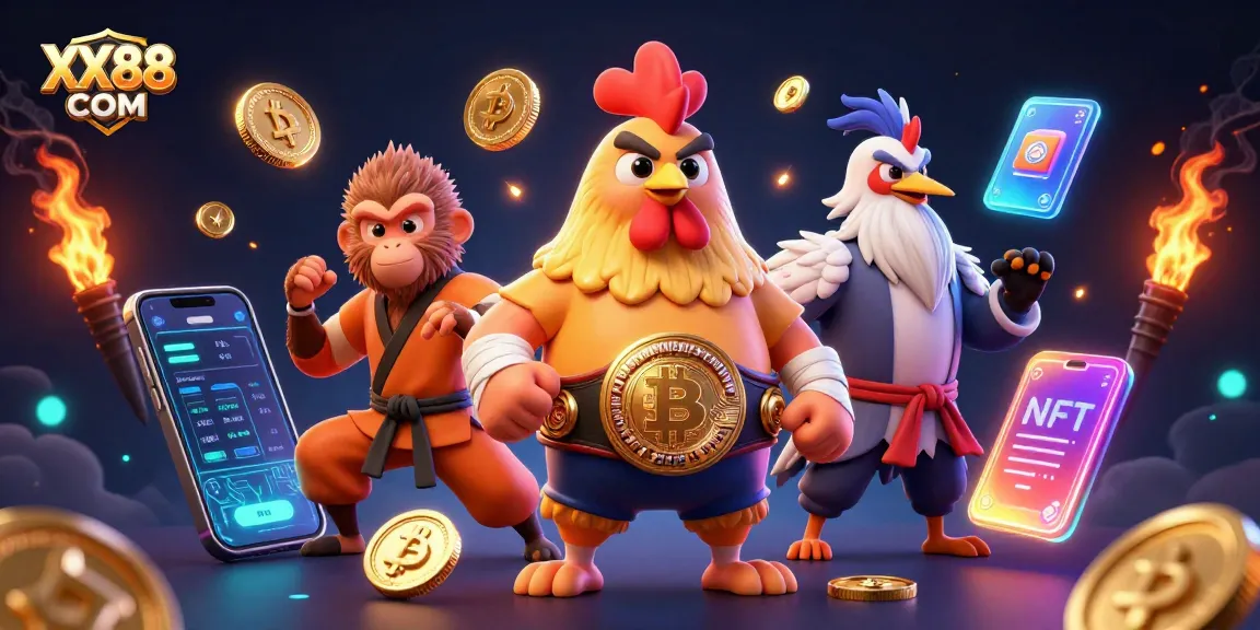 Join the action at XX88 COM with vibrant gaming characters in a dynamic casino scene.