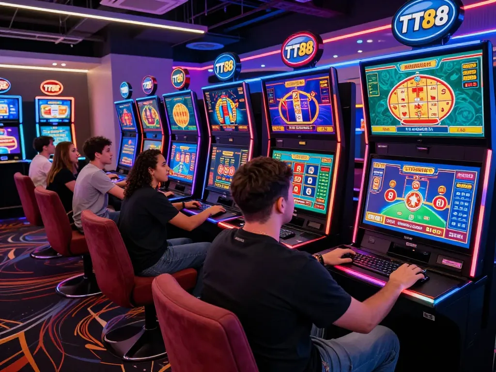 Engaged players enjoying betting experience at TT88 online casino.
