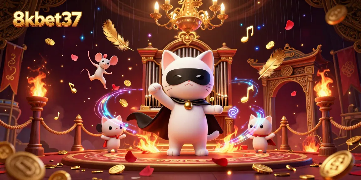 Experience the vibrant excitement of 8kbet37 with animated casino characters and immersive gaming elements.
