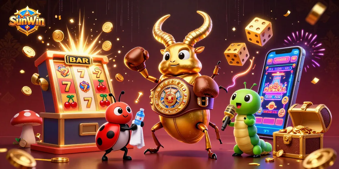 Experience SunWin's thrilling slot machine action with vibrant characters and explosive winnings.
