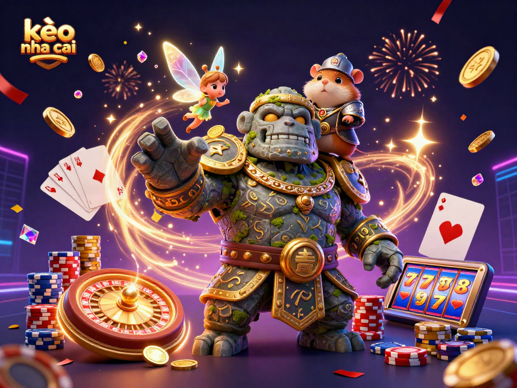 Engage in kèo nha cai strategies with a magical 3D casino scene full of excitement.