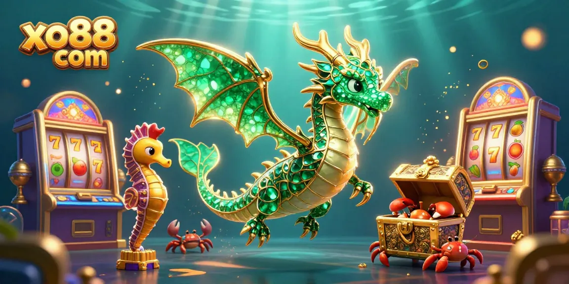 Experience the excitement of xo88 com with sea dragon slot adventures, glowing elements, and treasure chasing.