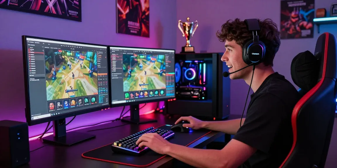 Exciting gaming gear setup showcasing rokok88 mechanical keyboard and RGB gaming chair for enhanced performance.